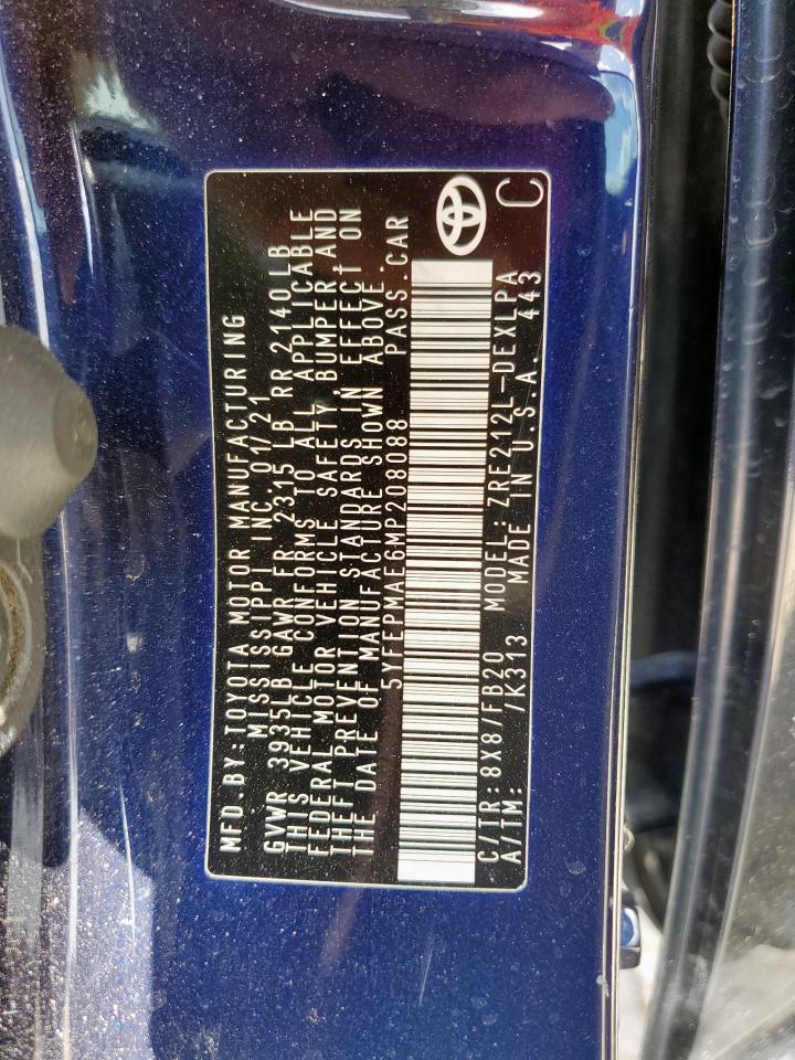 2021 TOYOTA COROLLA