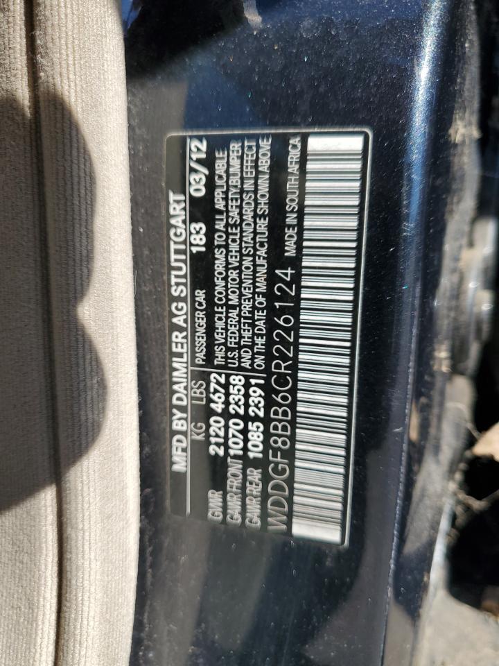 2012 MERCEDES-BENZ C-CLASS