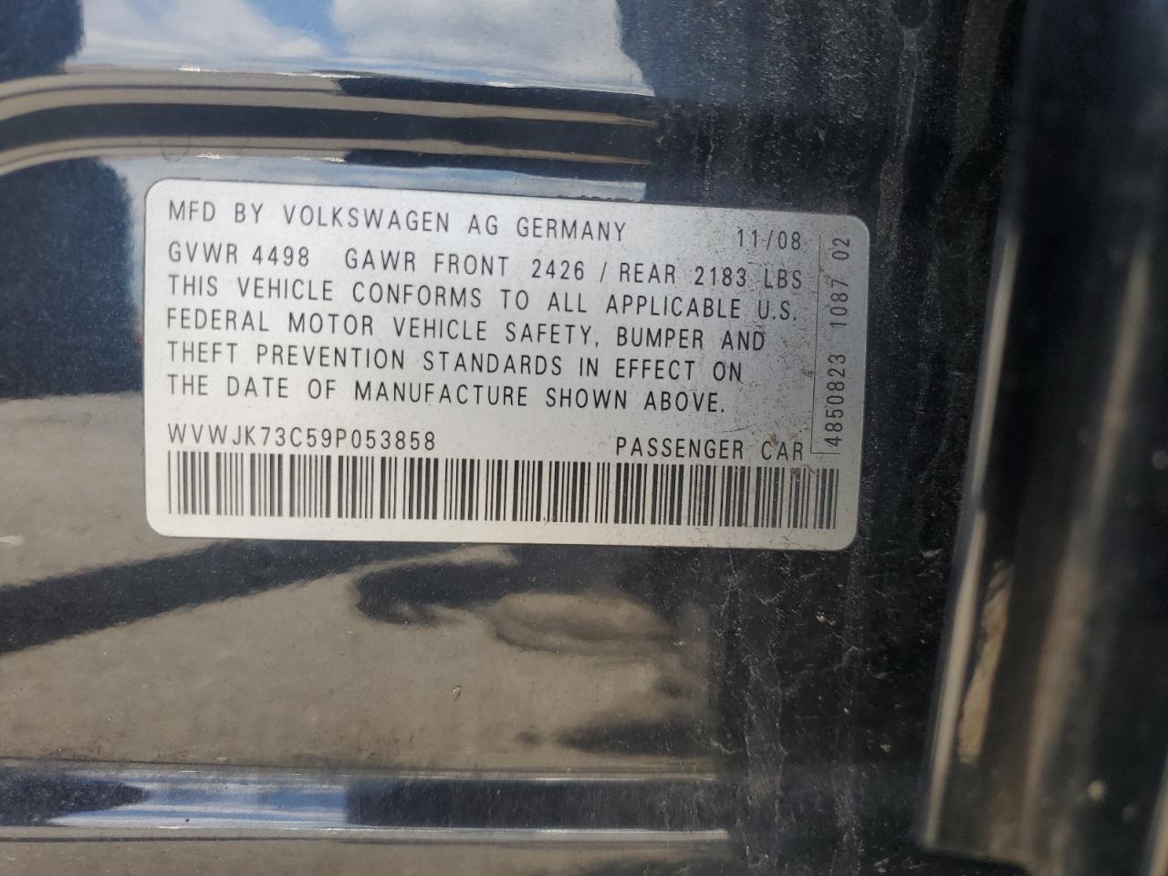 2009 VOLKSWAGEN Passat