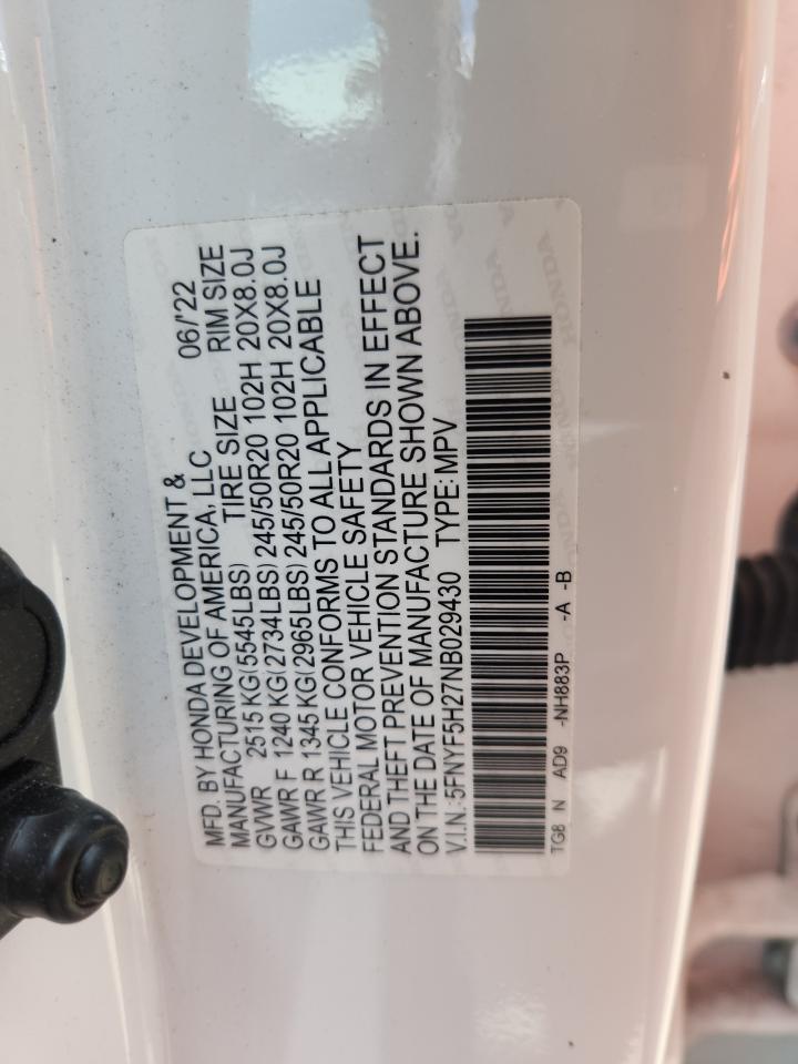 2022 HONDA PILOT