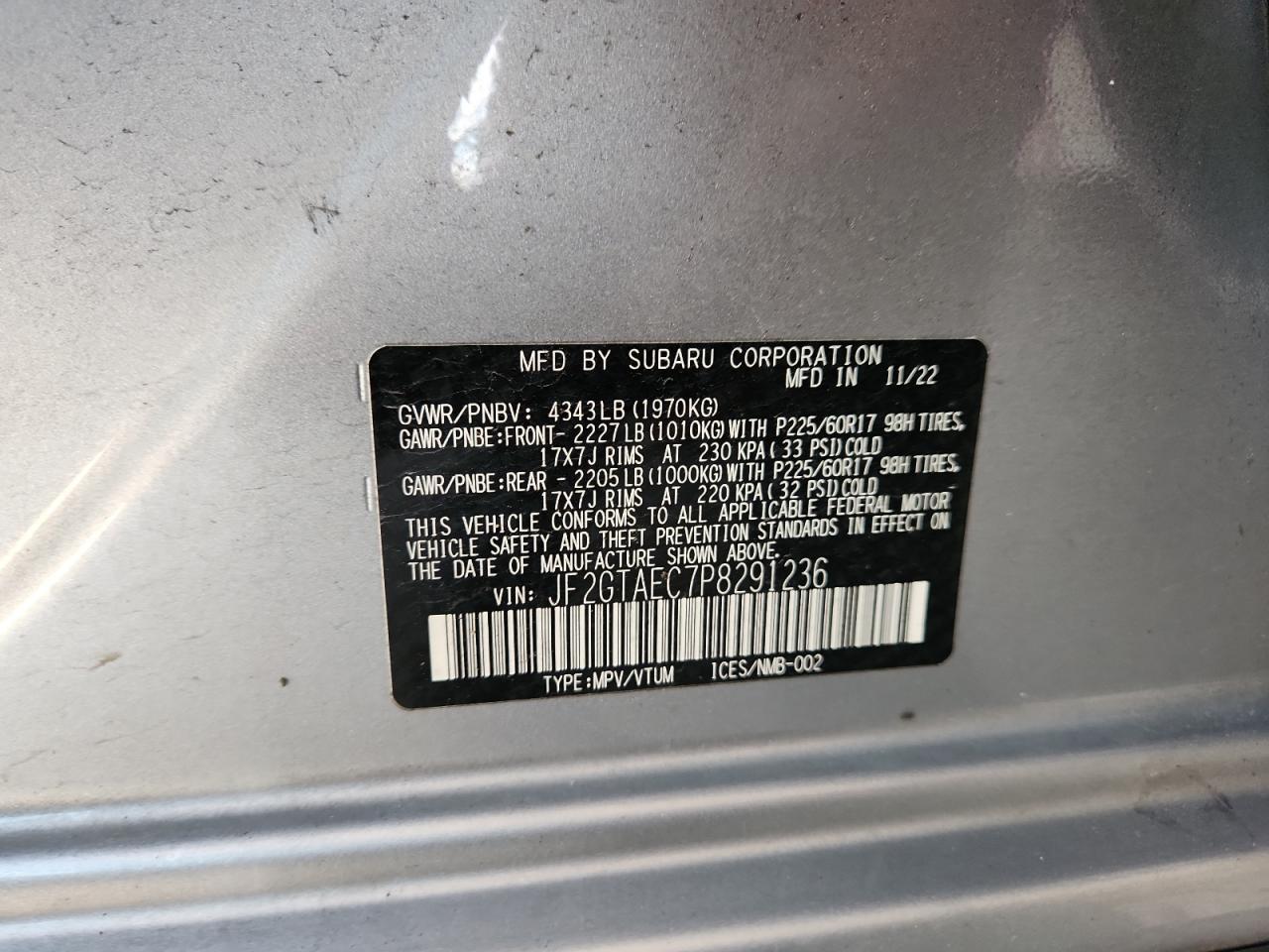 2023 SUBARU Crosstrek