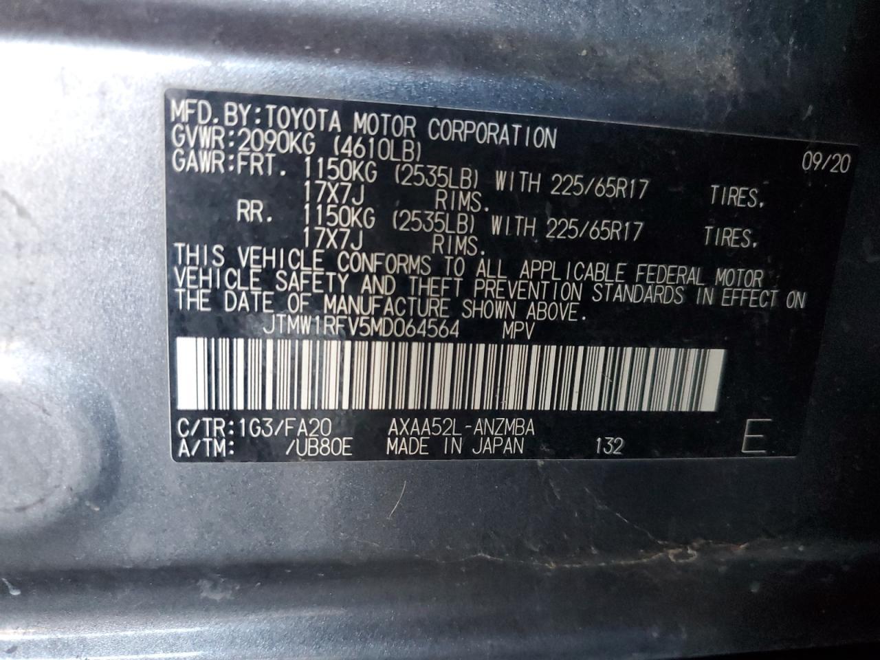 2021 TOYOTA RAV4