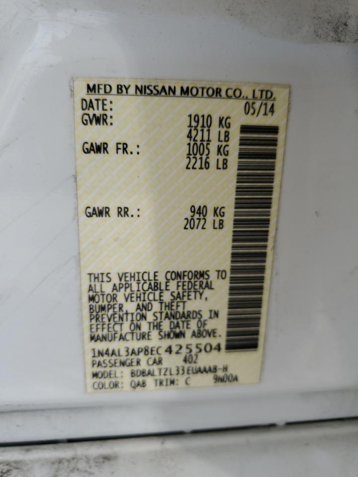 2014 NISSAN ALTIMA