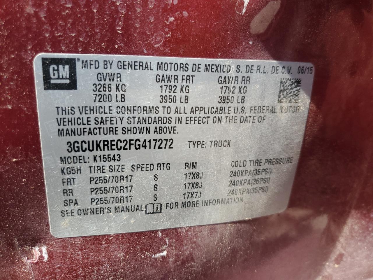 2015 CHEVROLET Silverado