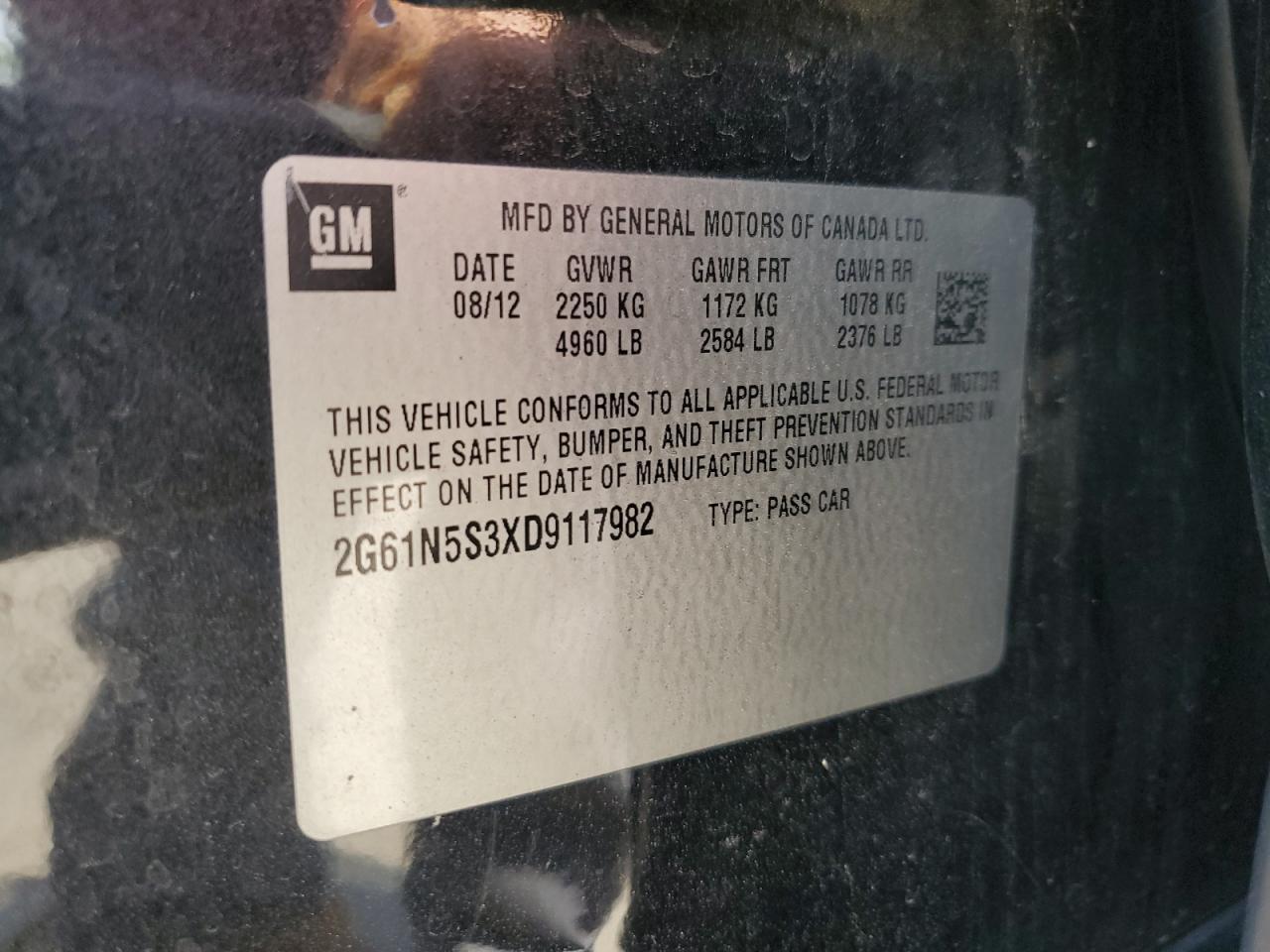 2013 CADILLAC XTS