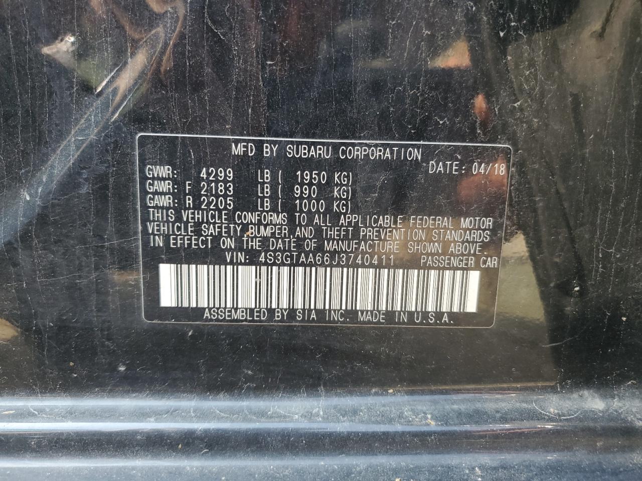 2018 SUBARU IMPREZA