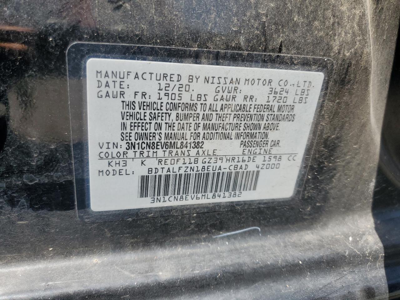 2021 NISSAN VERSA