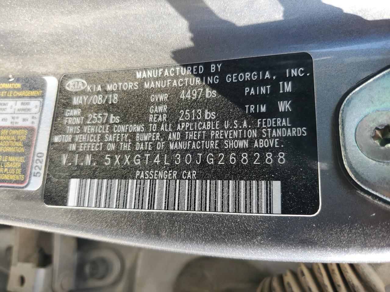 2018 KIA OPTIMA