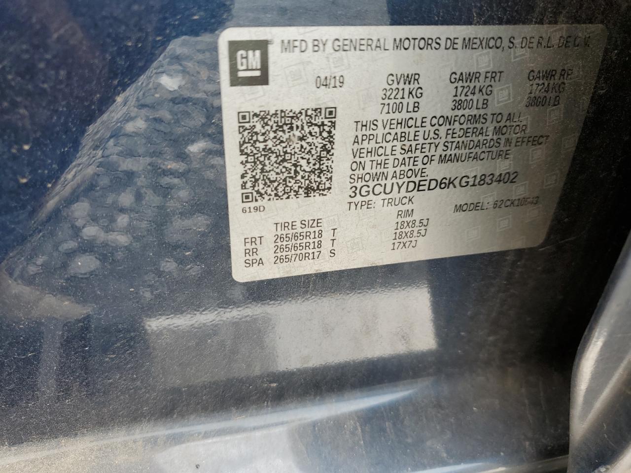 2019 CHEVROLET Silverado