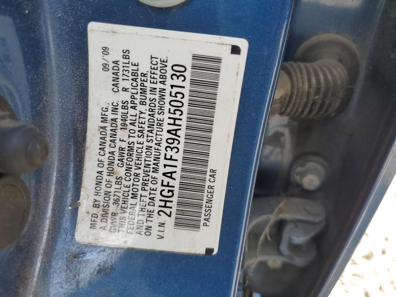 2010 HONDA CIVIC