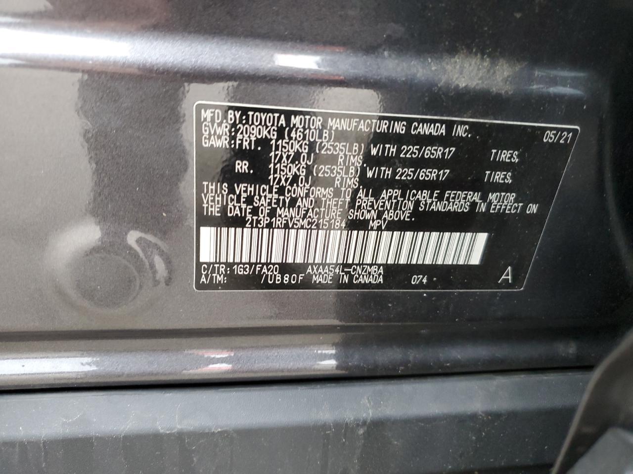 2021 TOYOTA RAV4