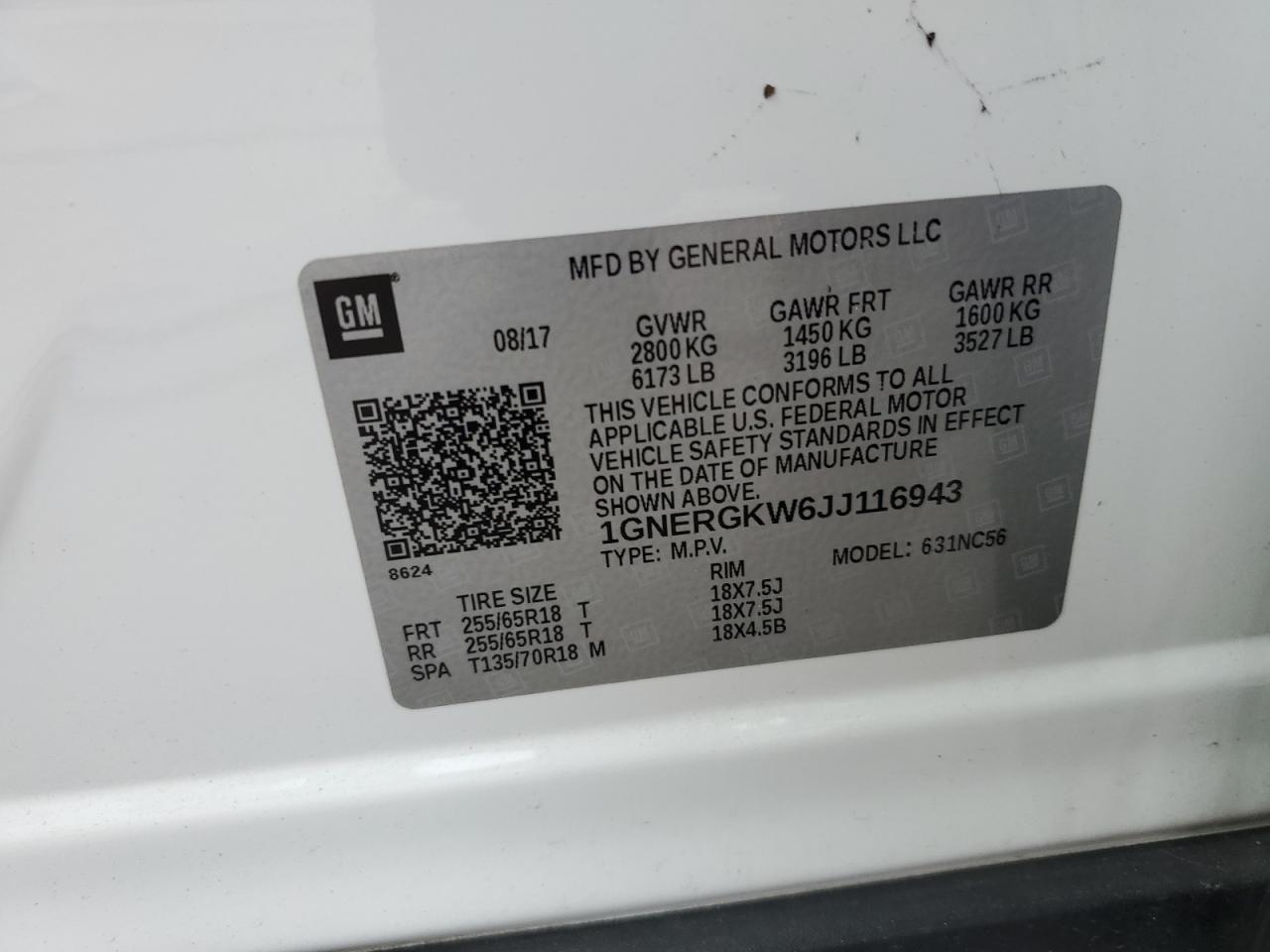 2018 CHEVROLET TRAVERSE