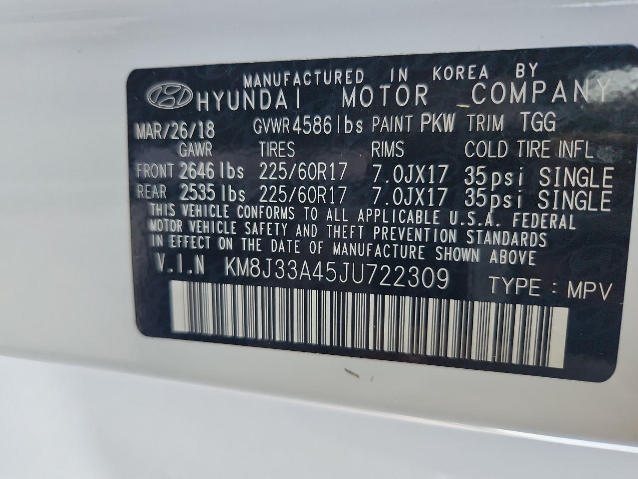 2018 HYUNDAI TUCSON