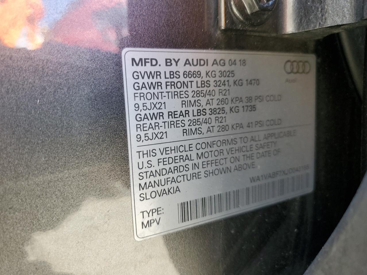 2018 AUDI Q7