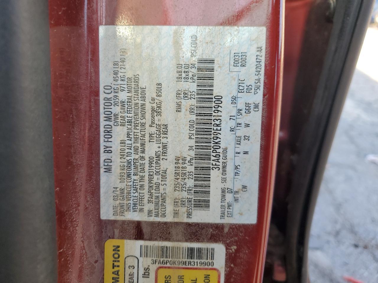 2014 FORD FUSION