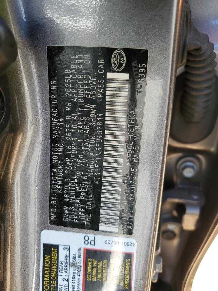 2015 TOYOTA CAMRY