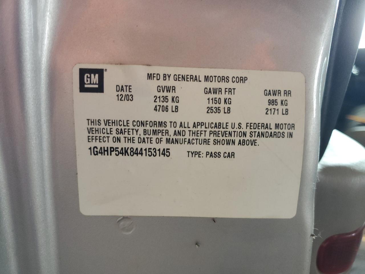 2004 BUICK Lesabre