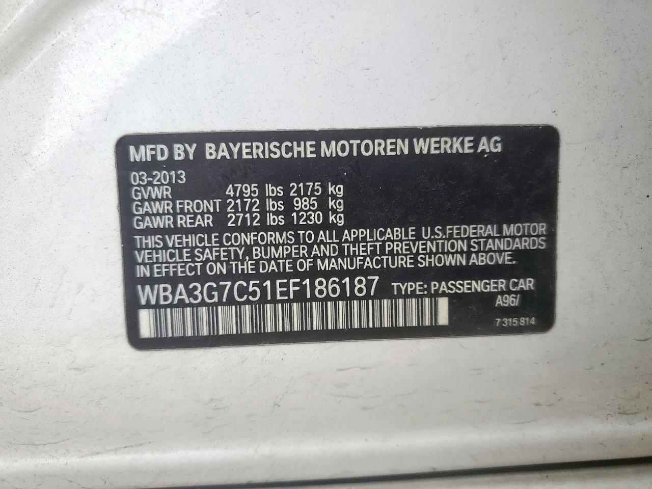 2014 BMW 3 SERIES