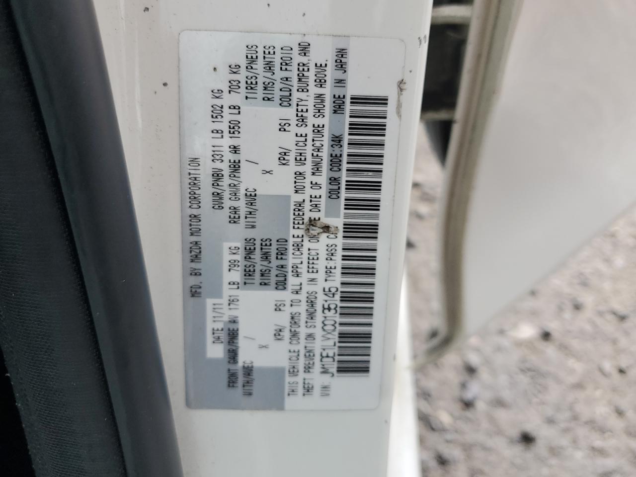 2012 MAZDA 2