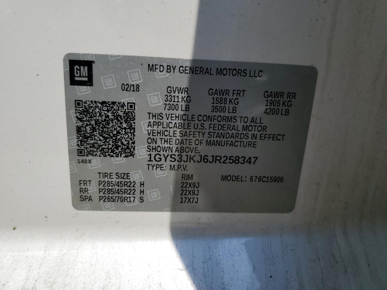 2018 CADILLAC Escalade ESV