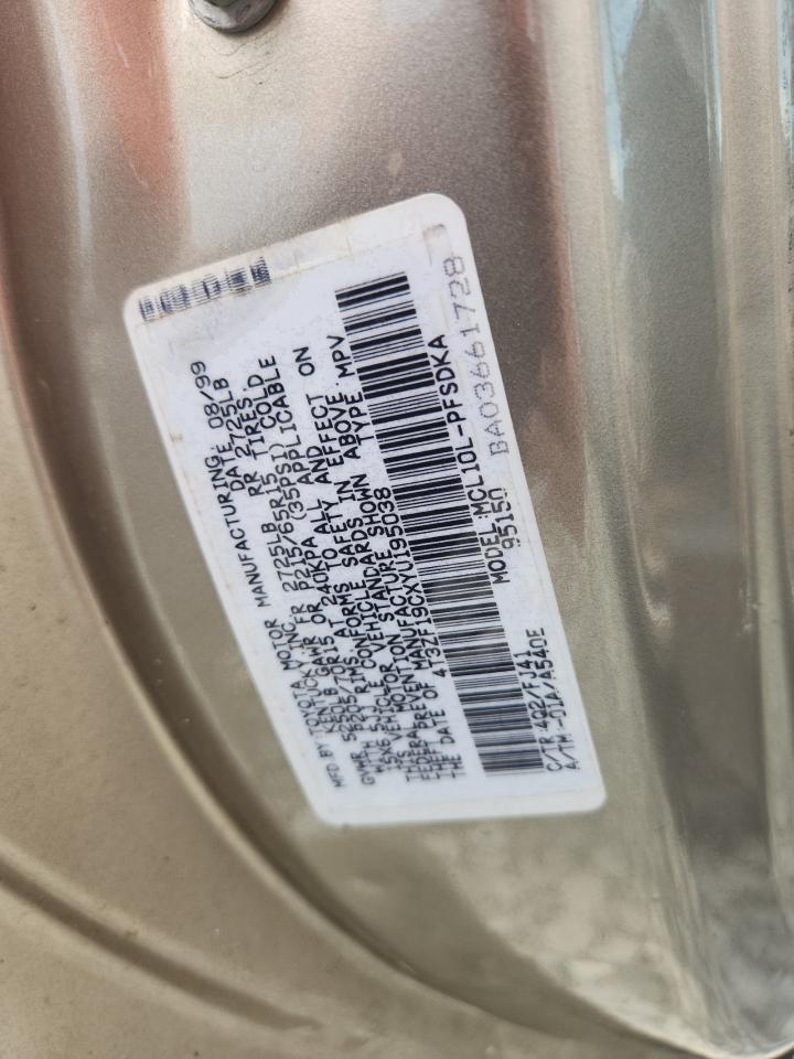 2000 TOYOTA SIENNA