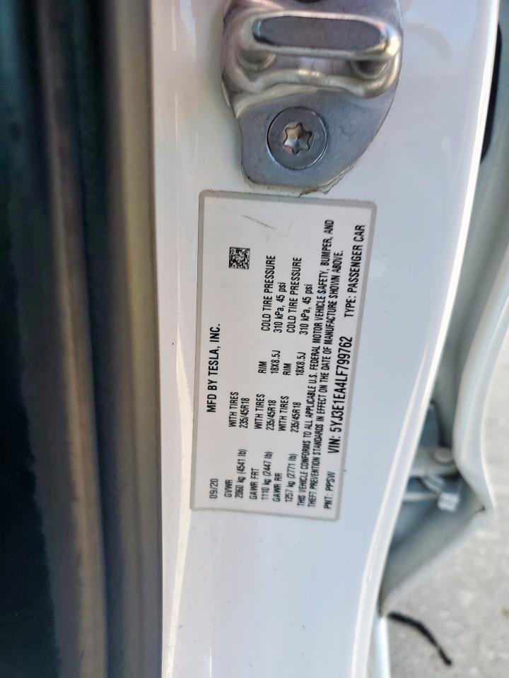 2020 TESLA MODEL 3