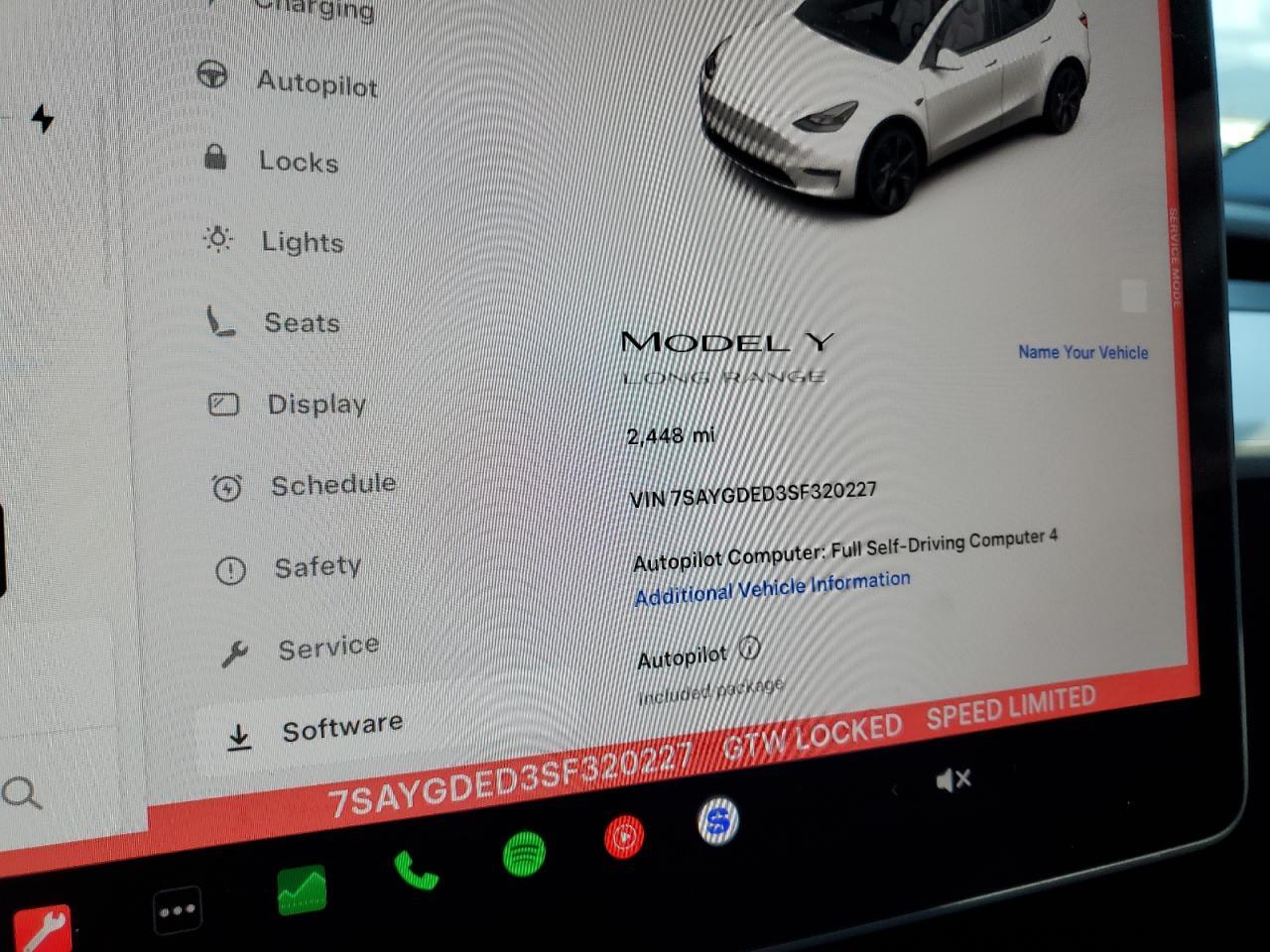 2025 TESLA MODEL Y