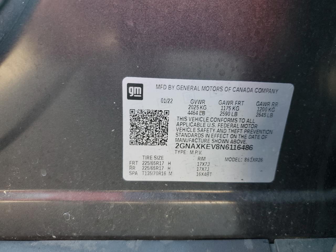 2022 CHEVROLET EQUINOX