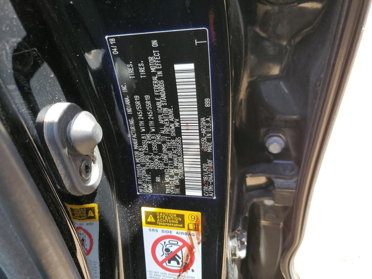 2018 TOYOTA HIGHLANDER