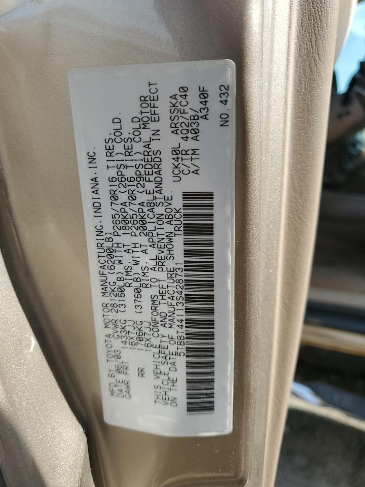 2003 TOYOTA TUNDRA