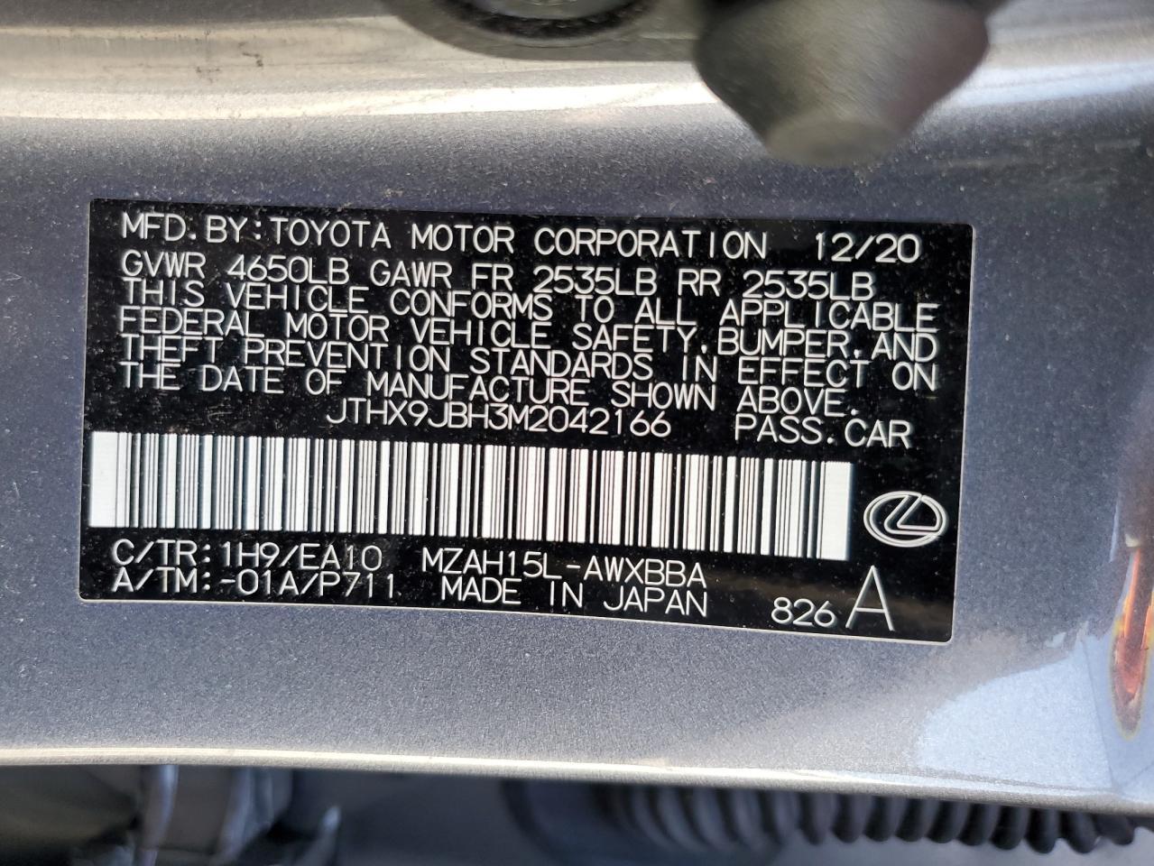 2021 LEXUS Ux