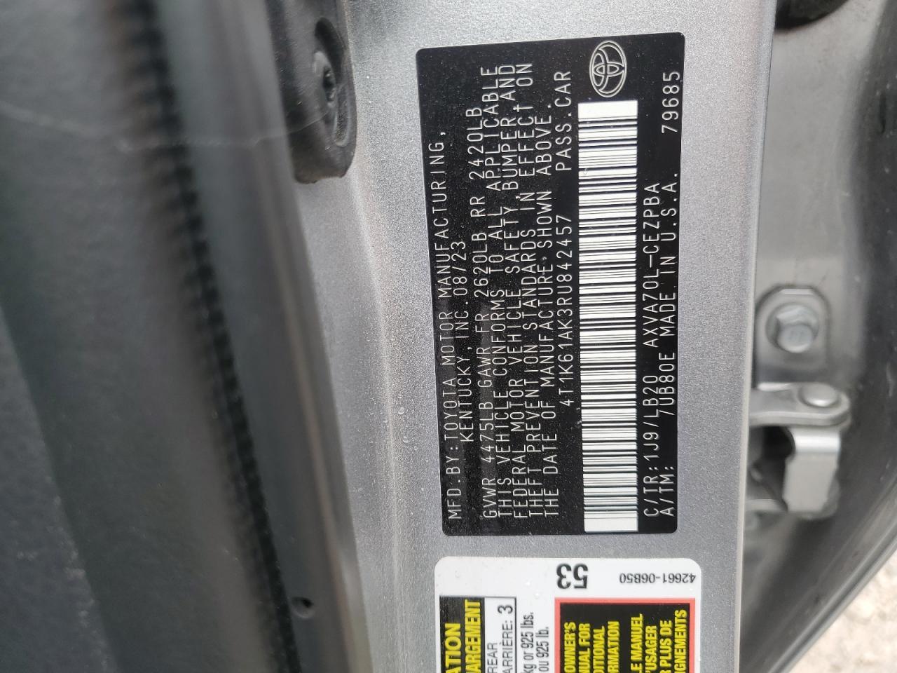 2024 TOYOTA CAMRY