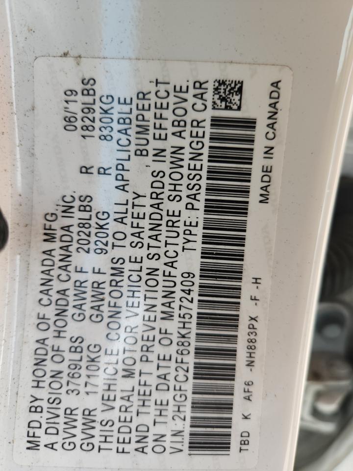 2019 HONDA CIVIC