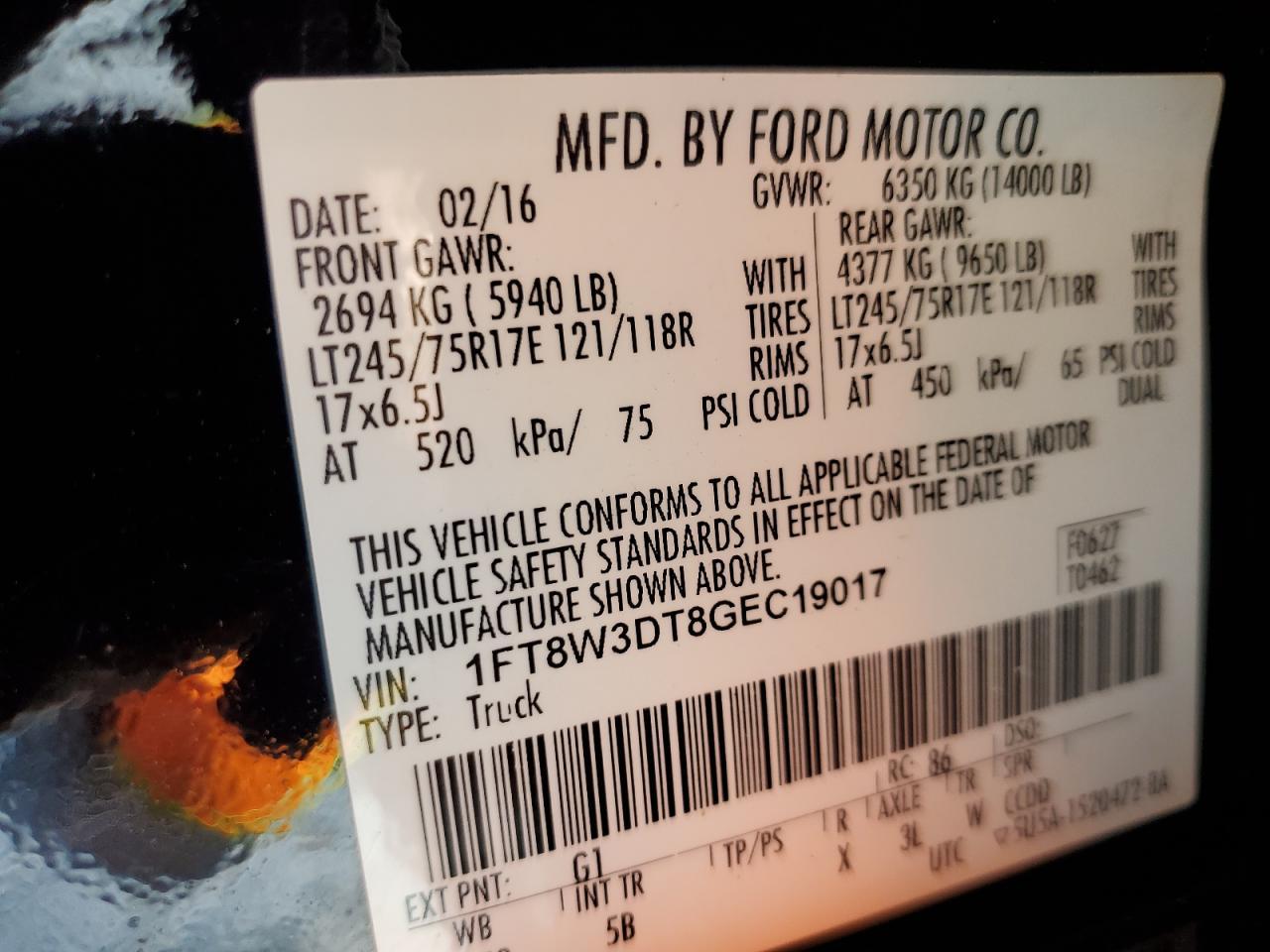 2016 FORD F-350