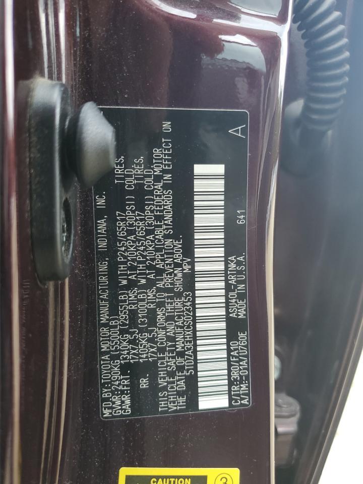2012 TOYOTA HIGHLANDER