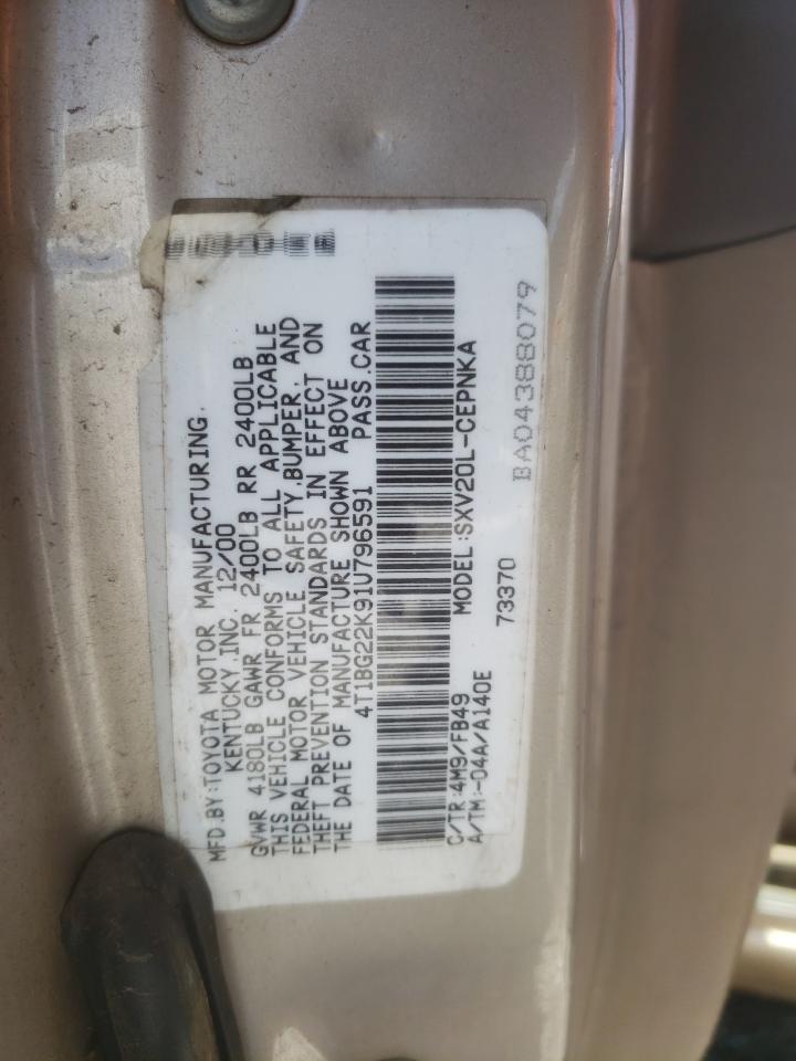 2001 TOYOTA CAMRY