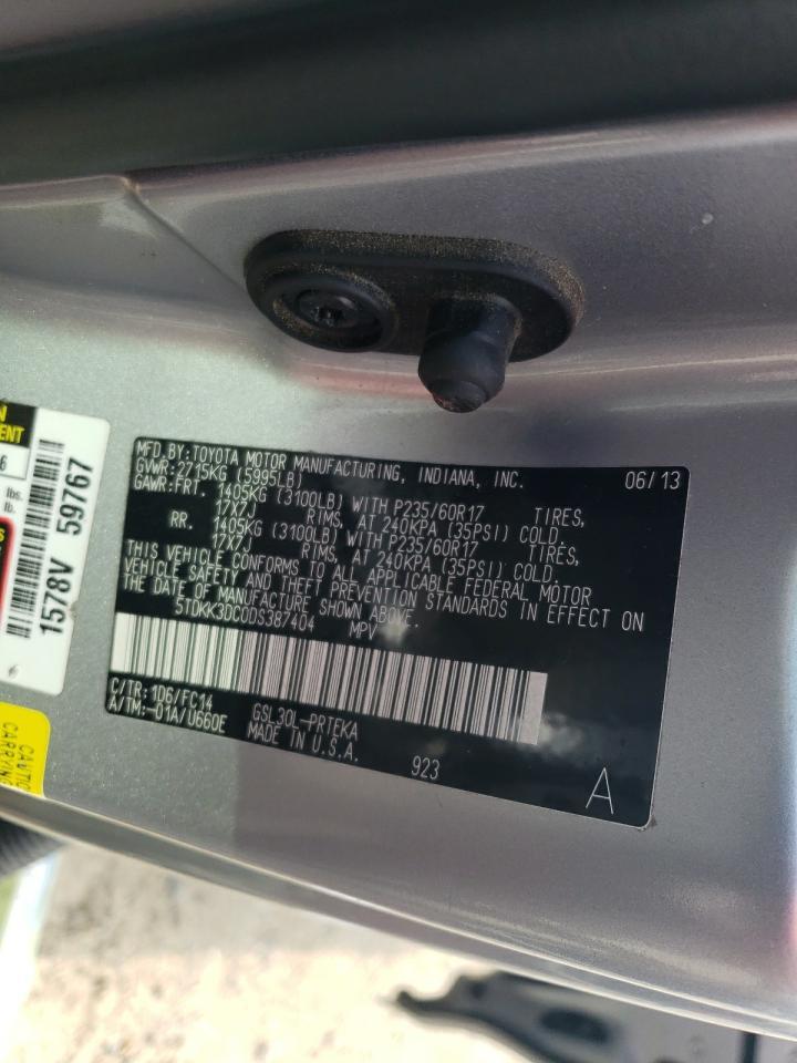 2013 TOYOTA SIENNA