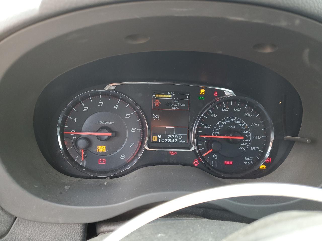 2019 SUBARU WRX