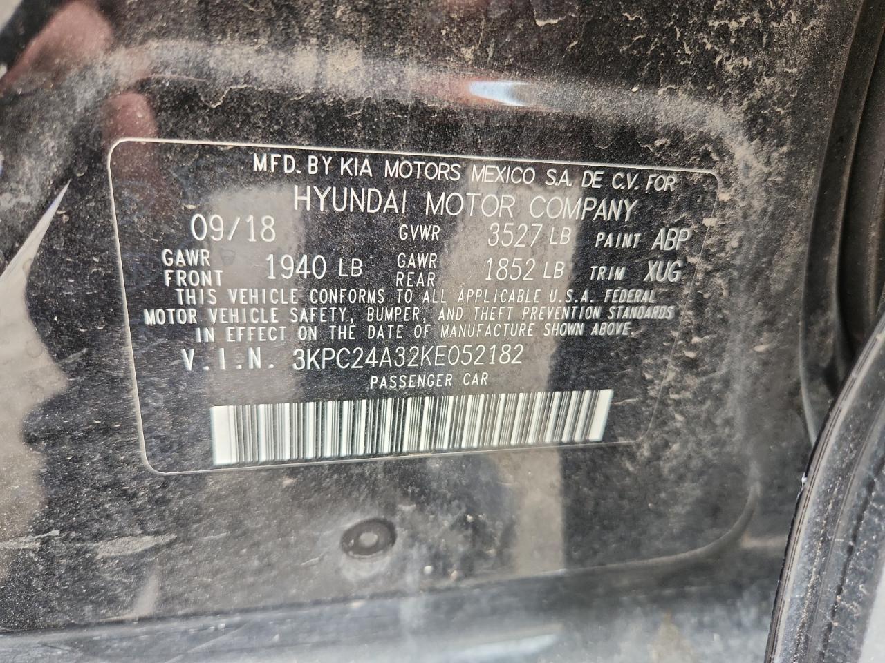 2019 HYUNDAI ACCENT