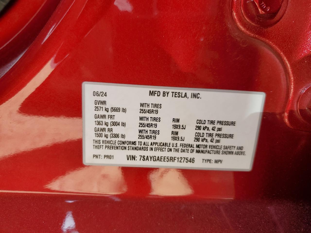 2024 TESLA MODEL Y