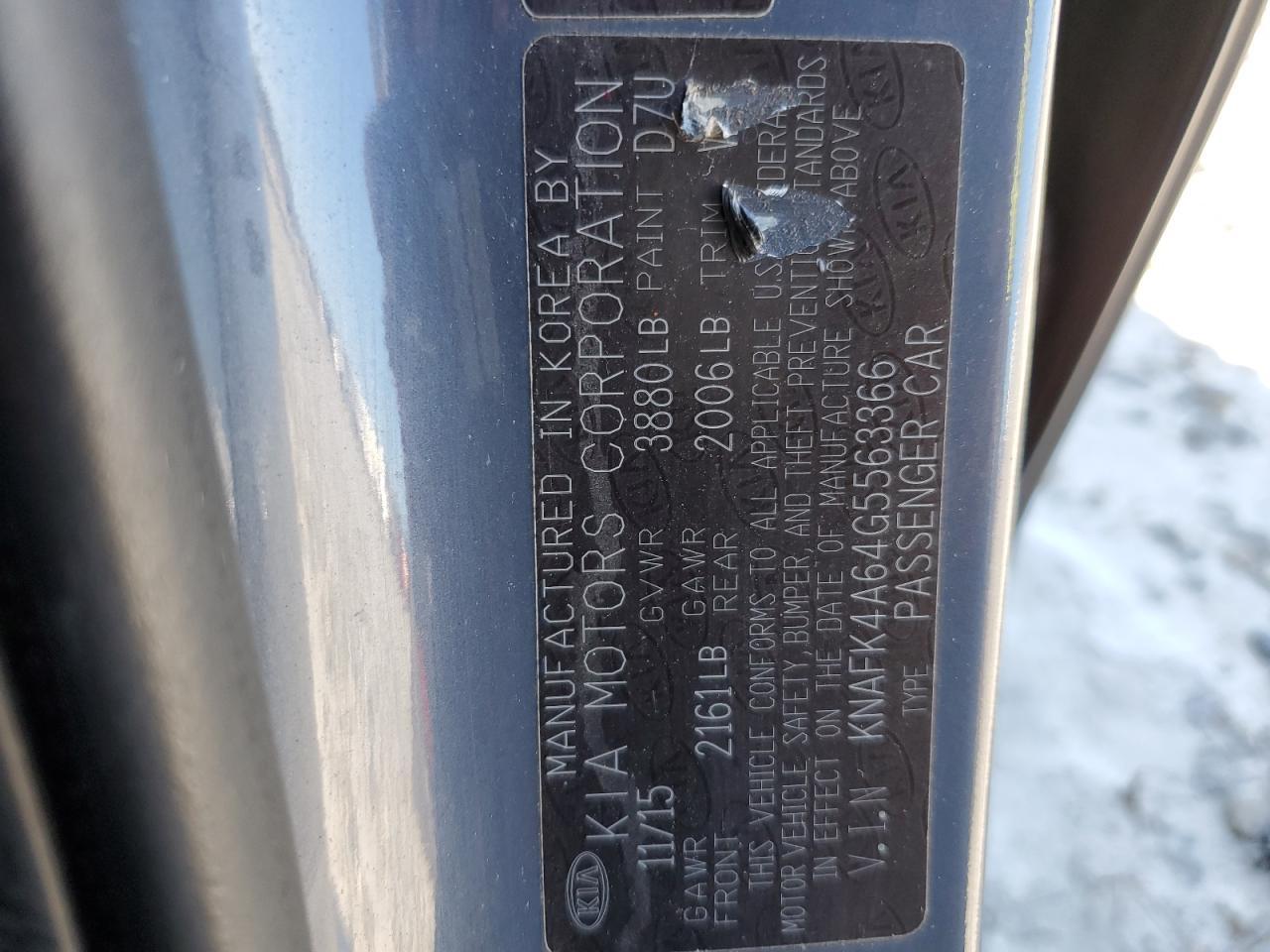 2016 KIA FORTE
