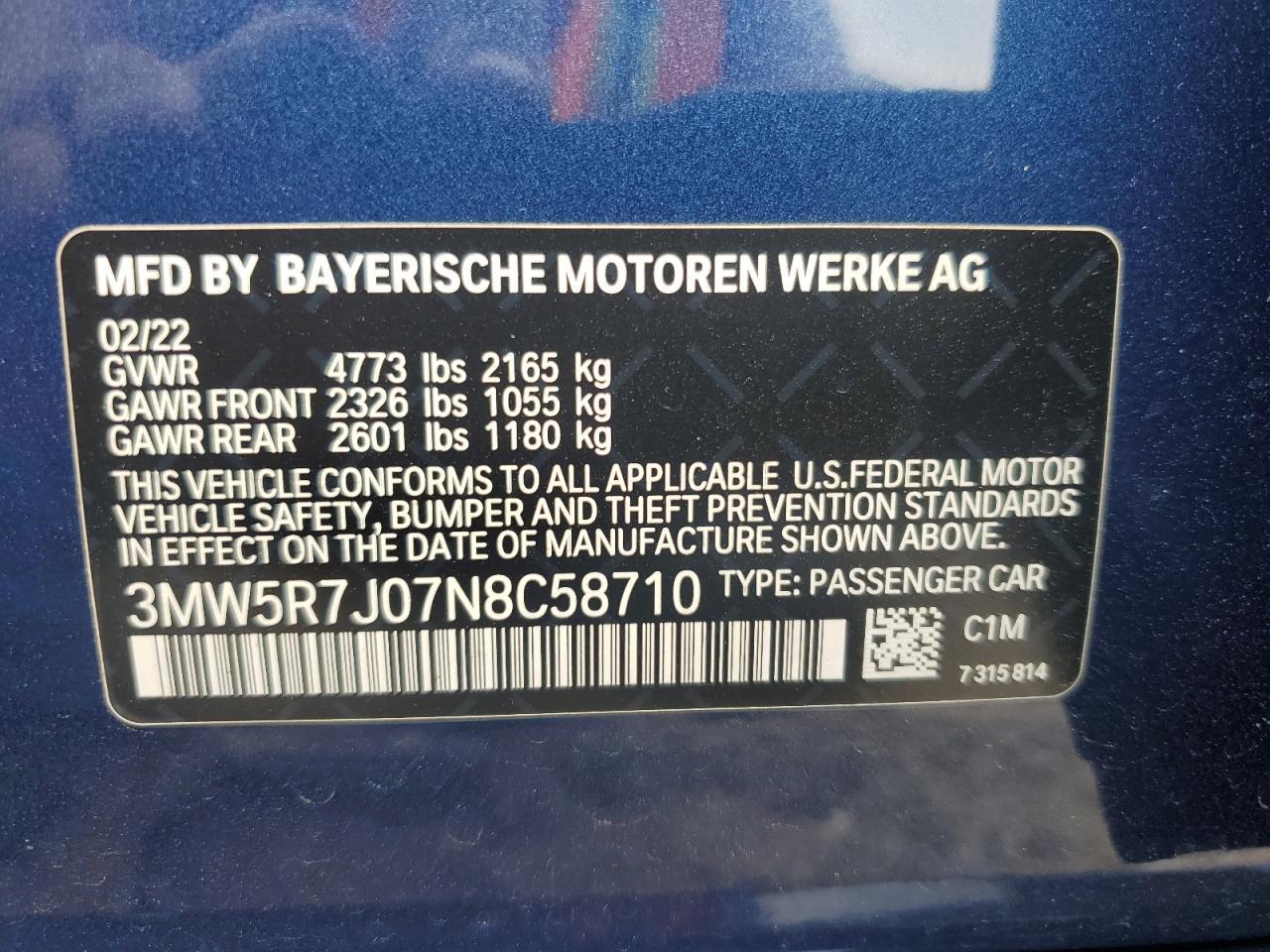 2022 BMW 3 SERIES