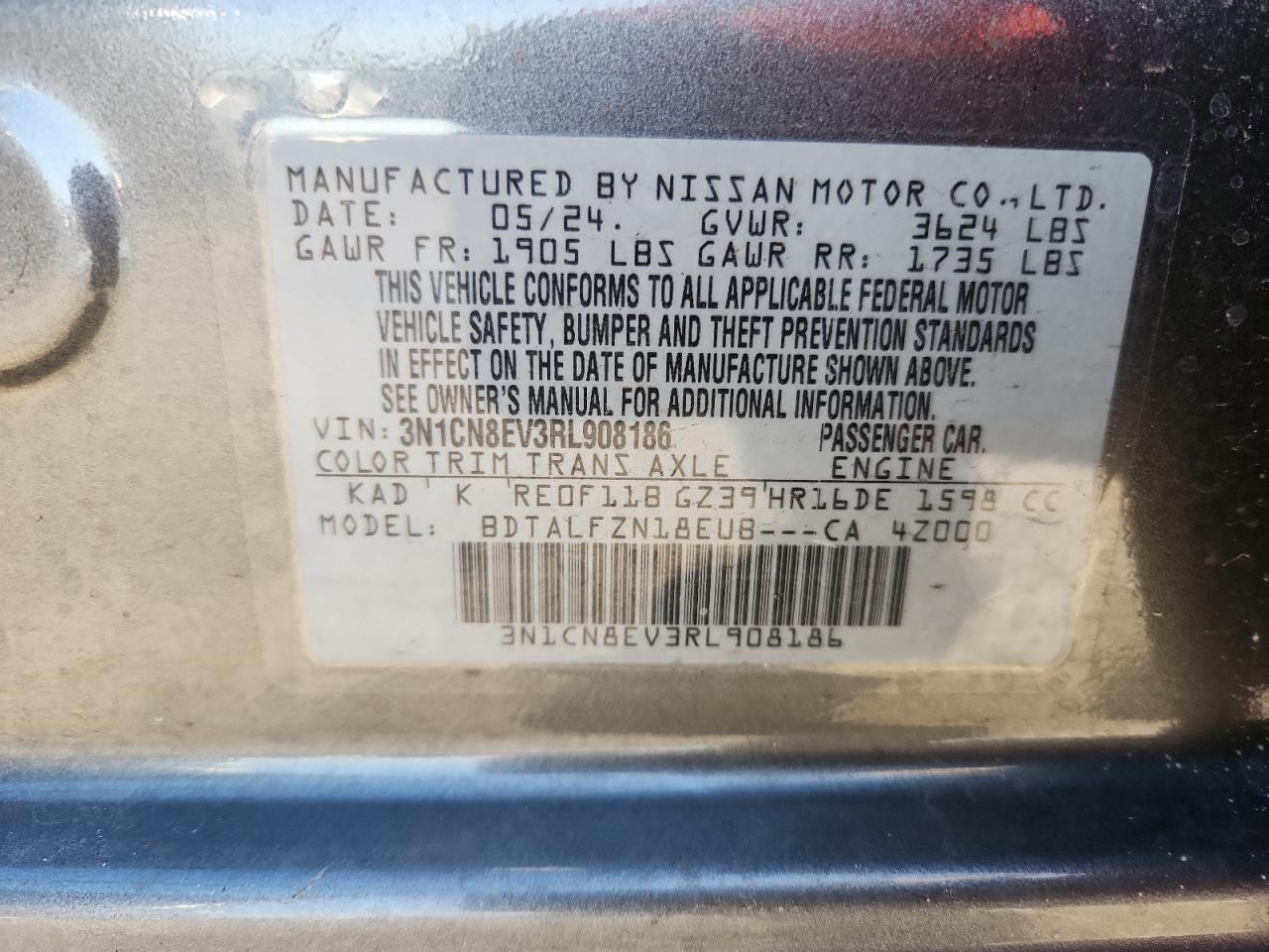 2024 NISSAN VERSA