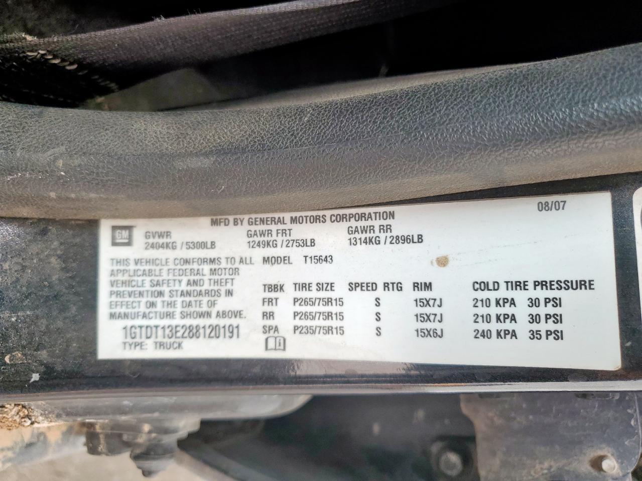 2008 GMC CANYON