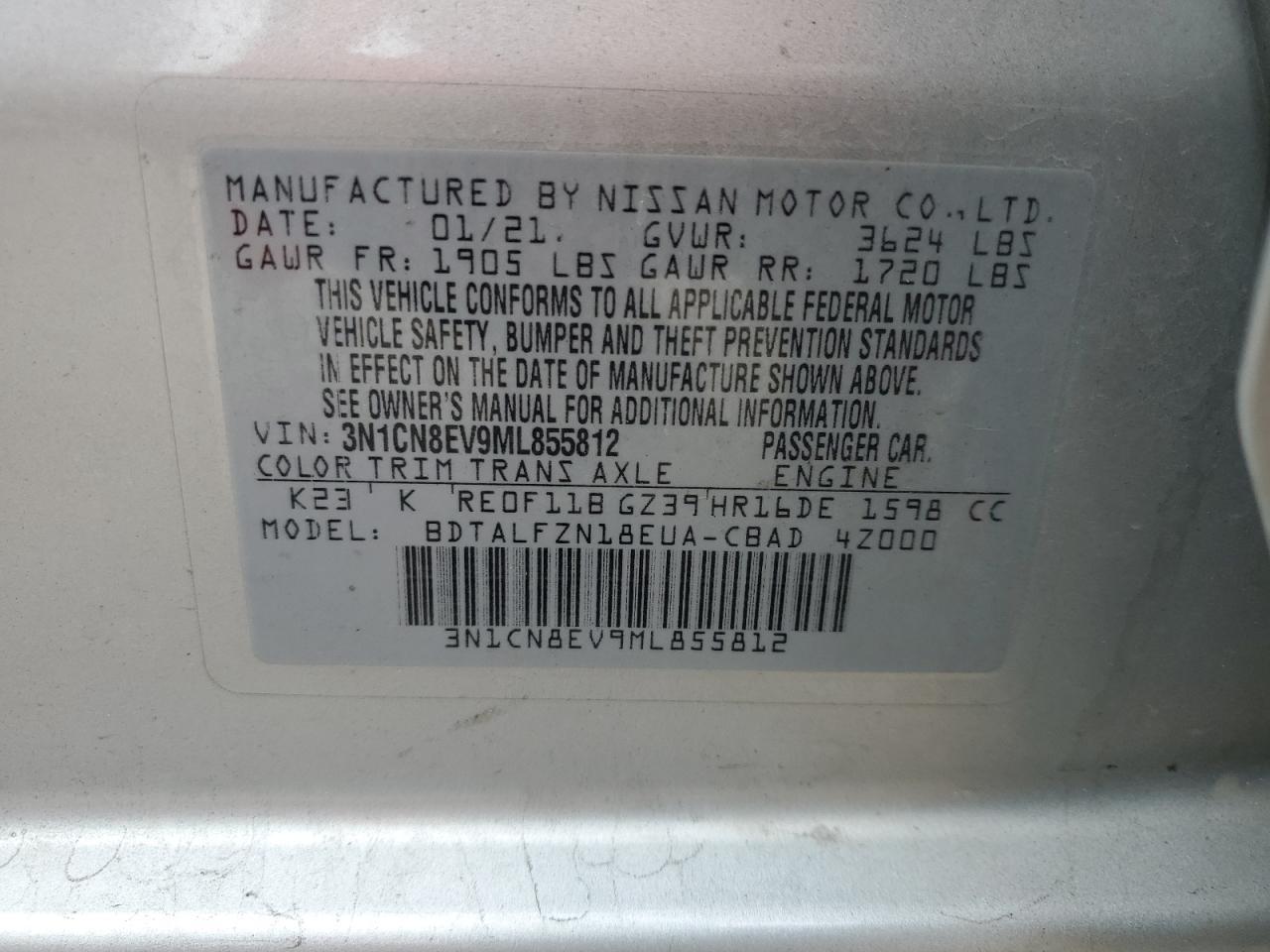 2021 NISSAN VERSA