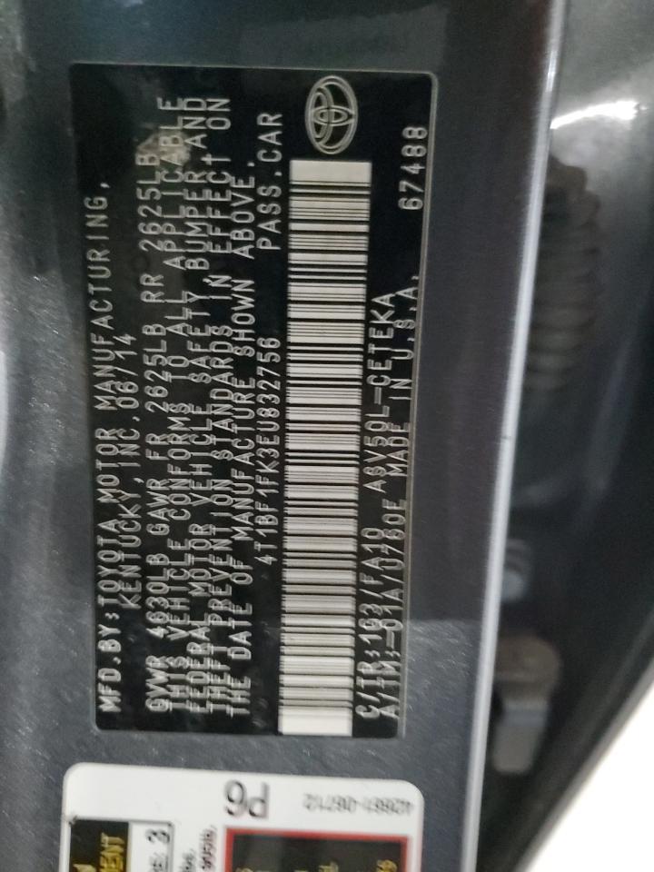 2014 TOYOTA CAMRY