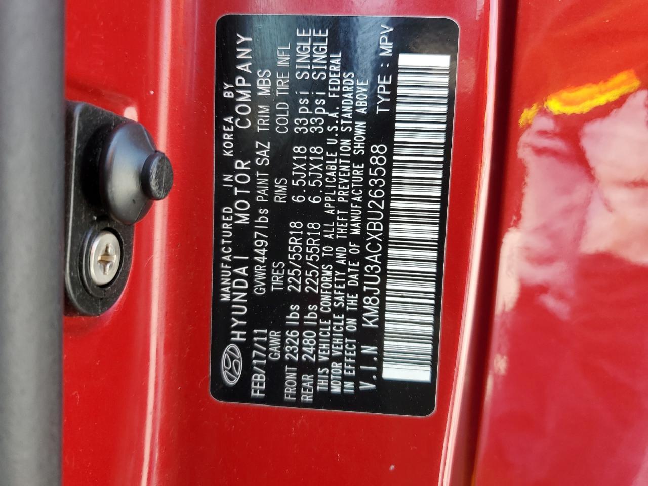 2011 HYUNDAI TUCSON