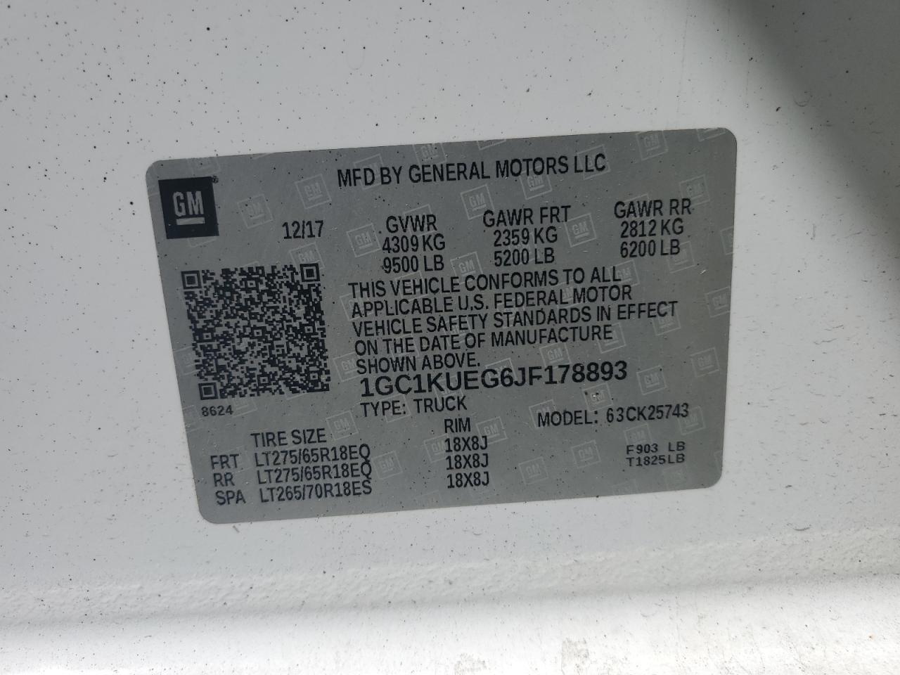 2018 CHEVROLET Silverado