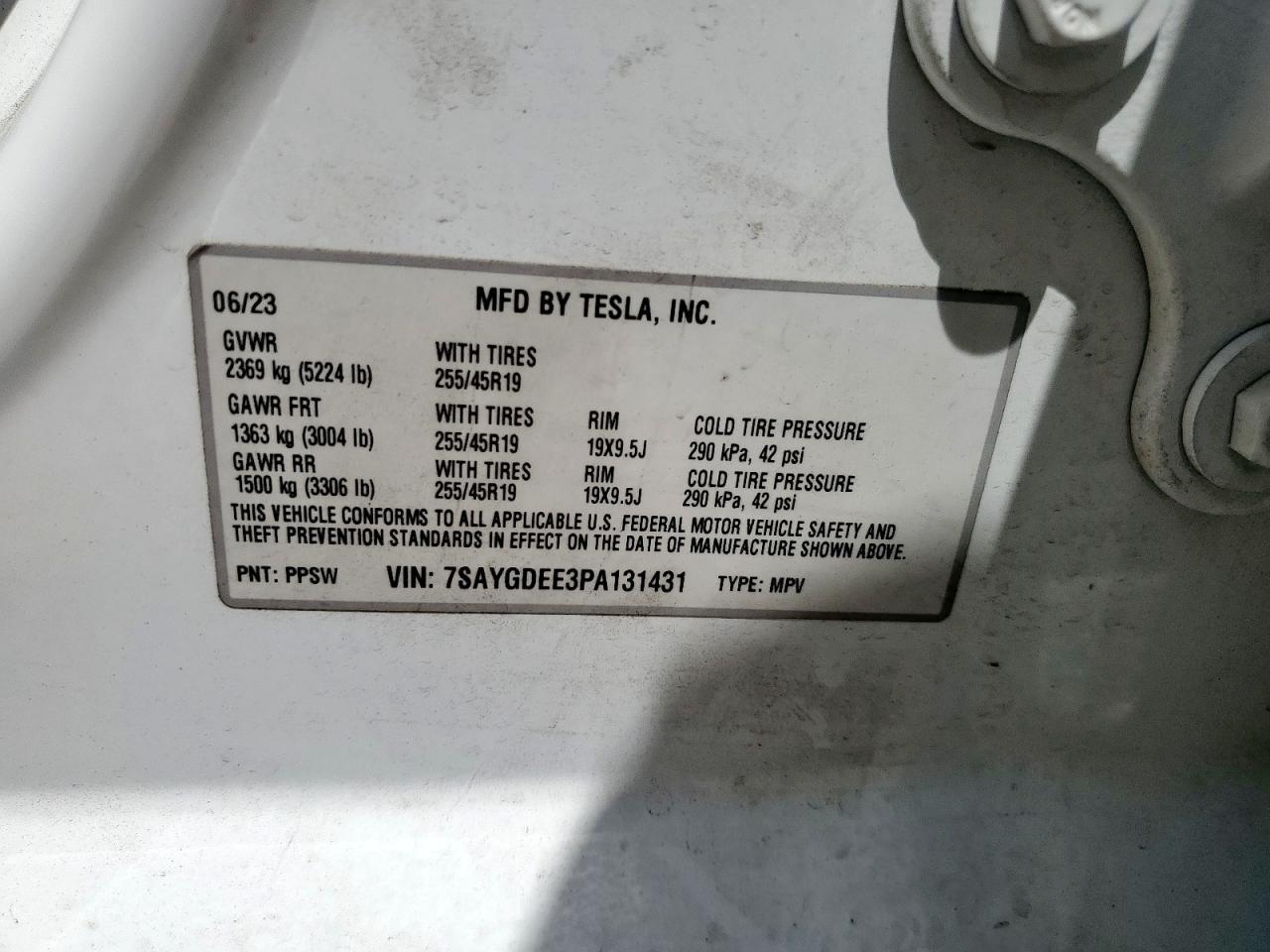 2023 TESLA MODEL Y