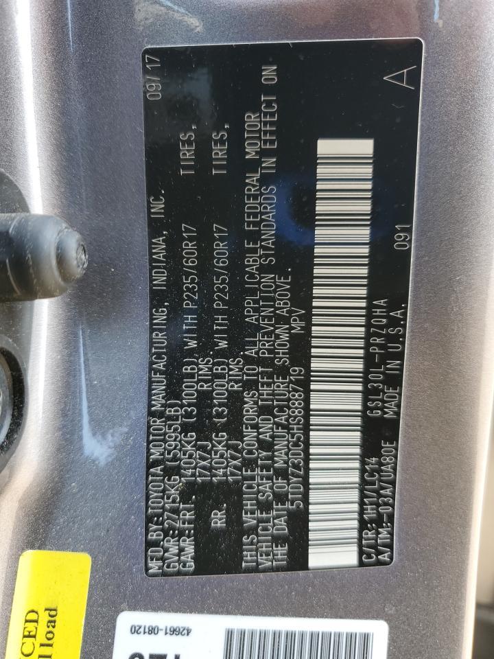 2017 TOYOTA SIENNA